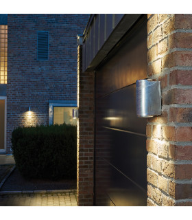 Mandal Outdoor 2 Light Up Down Wall Light Black  IP44 GU10-2