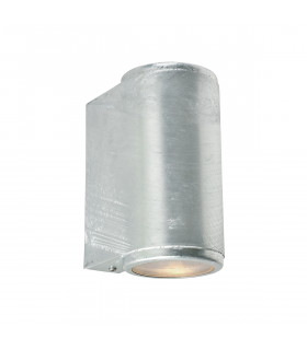 Mandal Outdoor 2 Light Up Down Wall Light Galvanized  IP44 GU10-1