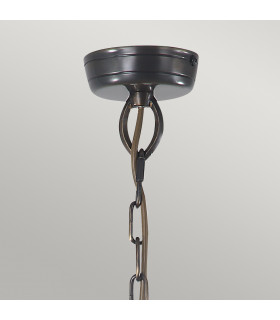 Mansion House 3 Light Outdoor Ceiling Chain Lantern Brass IP44 E14-2