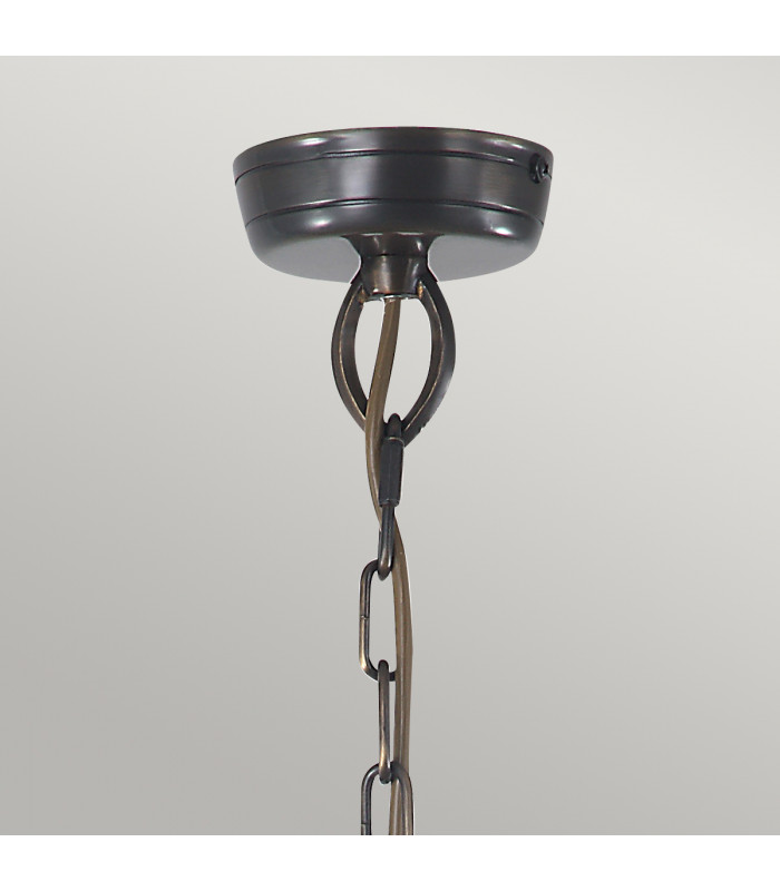 Mansion House 3 Light Outdoor Ceiling Chain Lantern Brass IP44 E14-2