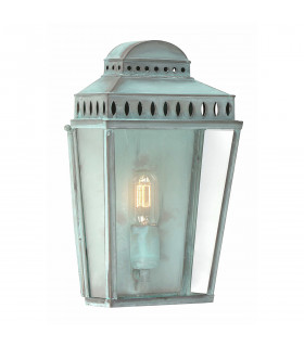 Mansion House 1 Light Outdoor Wall Lantern Light Verdigris IP44 E27-1
