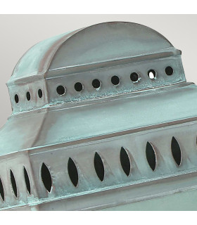 Mansion House 1 Light Outdoor Wall Lantern Light Verdigris IP44 E27-2