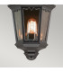 Medstead 1 Light Outdoor Wall Half Lantern Light Black IP43 E27-3