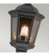 Medstead 1 Light Outdoor Wall Half Lantern Light Black IP43 E27-4