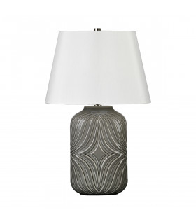 Muse Grey 1 Light Table Lamp Grey E27