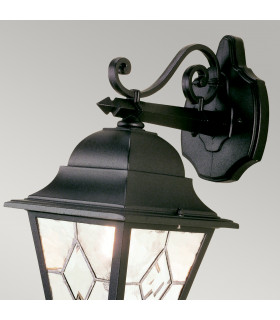 Norfolk 1 Light Outdoor Wall Lantern Light Black IP43 E27-2