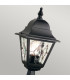 Norfolk 1 Light Outdoor Pedestal Lantern Black IP43 E27-2