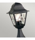 Norfolk 1 Light Outdoor Pedestal Lantern Black IP43 E27-4