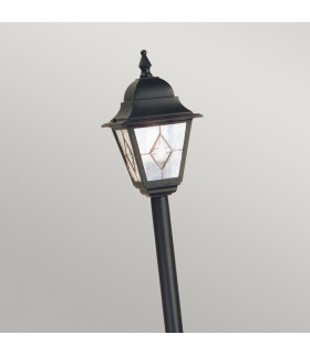 Norfolk 1 Light Outdoor Bollard Lantern Black IP43 E27-2