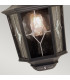 Norfolk 1 Light Outdoor Wall Half Lantern Light Black IP44 E27-3