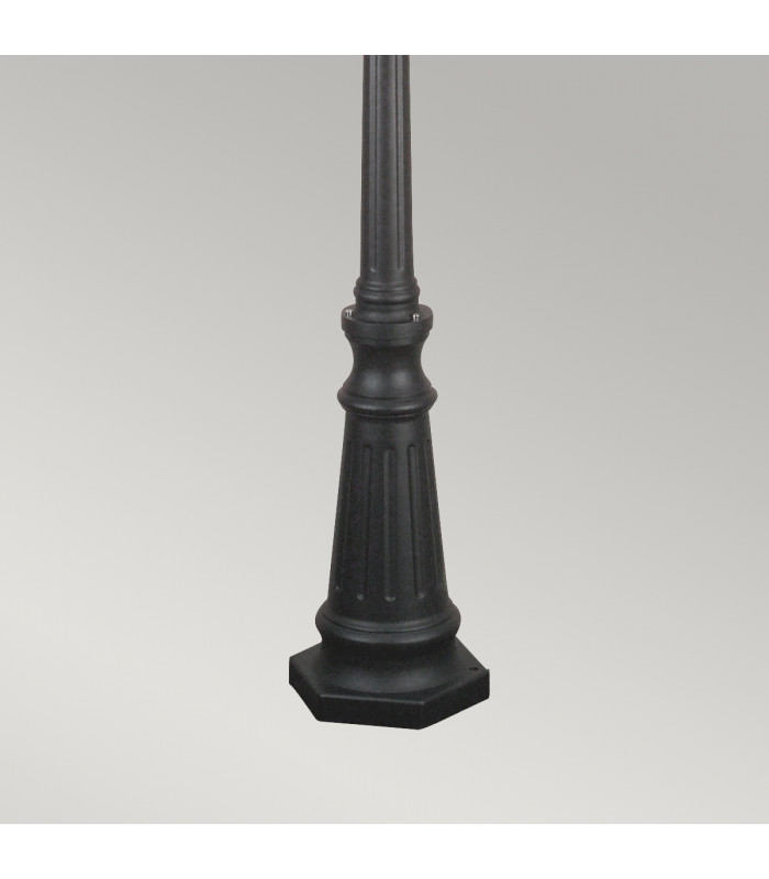 Norfolk 3 Light Outdoor Lamp Post Black IP43 E27-4