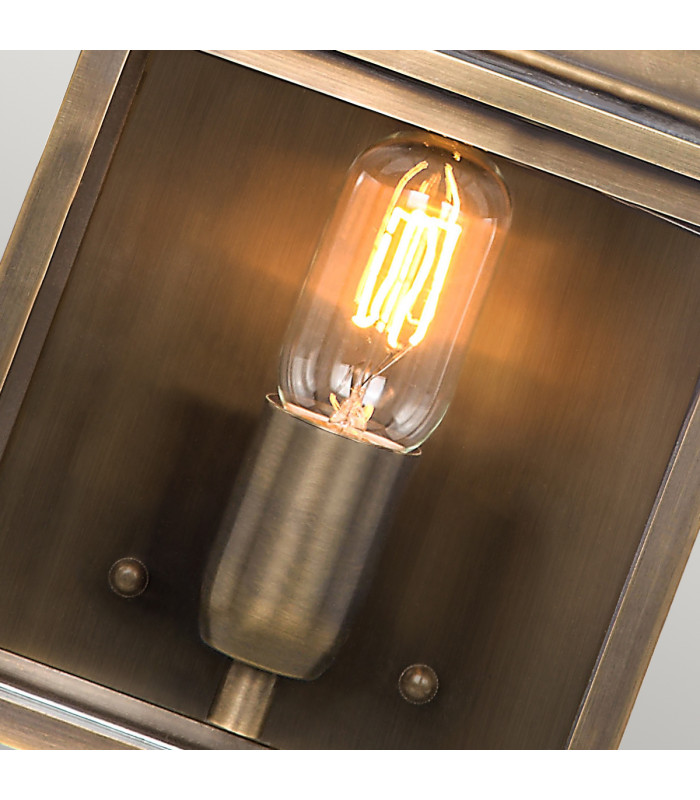 Old Bailey 1 Light Outdoor Wall Lantern Light Brass IP44 E27-3
