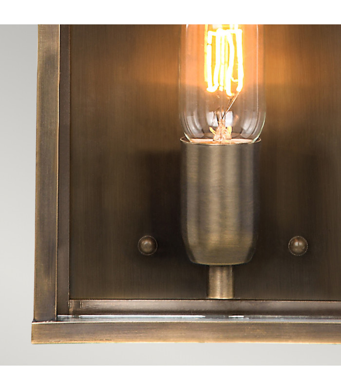 Old Bailey 1 Light Outdoor Wall Lantern Light Brass IP44 E27-4