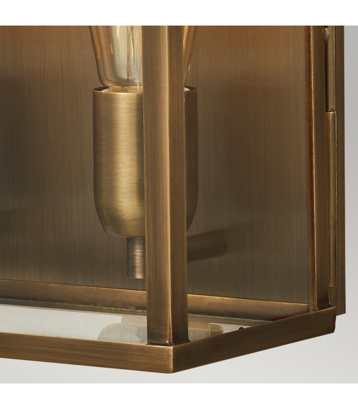 Old Bailey 2 Light Large Outdoor Wall Lantern Brass IP44 E27-4