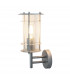 Ordrup 1 Light Outdoor Wall Lantern Light Silver IP44 E27