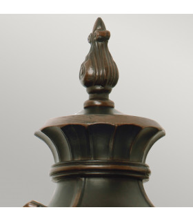 Philadelphia 3 Light Outdoor Large Wall Lantern Light Old Bronze IP44 E14-2