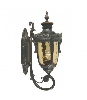 Philadelphia 1 Light Outdoor Medium Wall Lantern Light Old Bronze IP44 E27-1