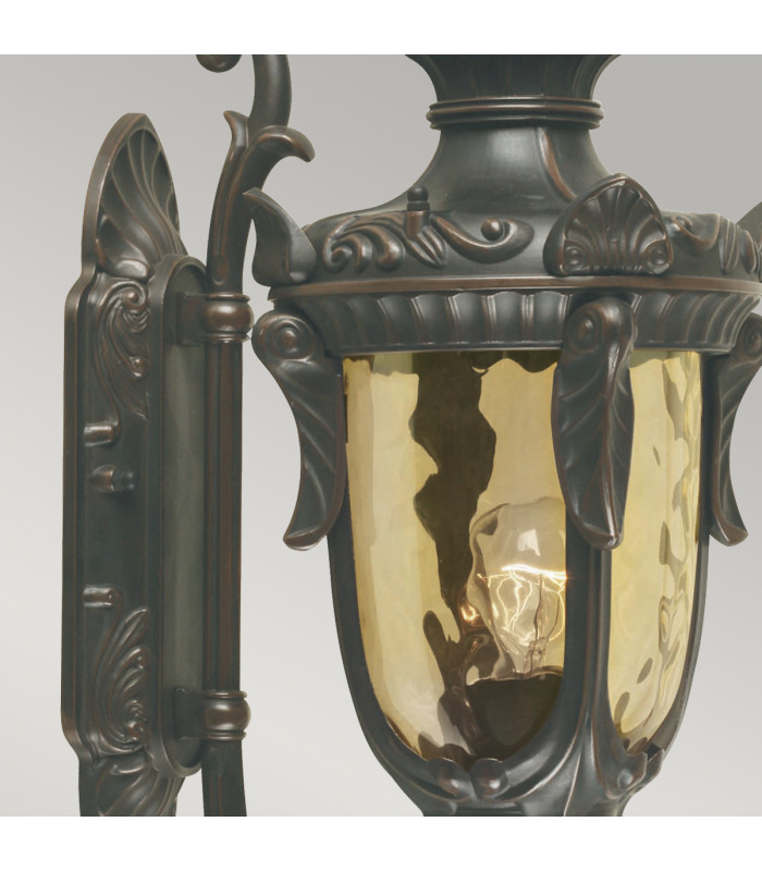 Philadelphia 1 Light Outdoor Medium Wall Lantern Light Old Bronze IP44 E27-3