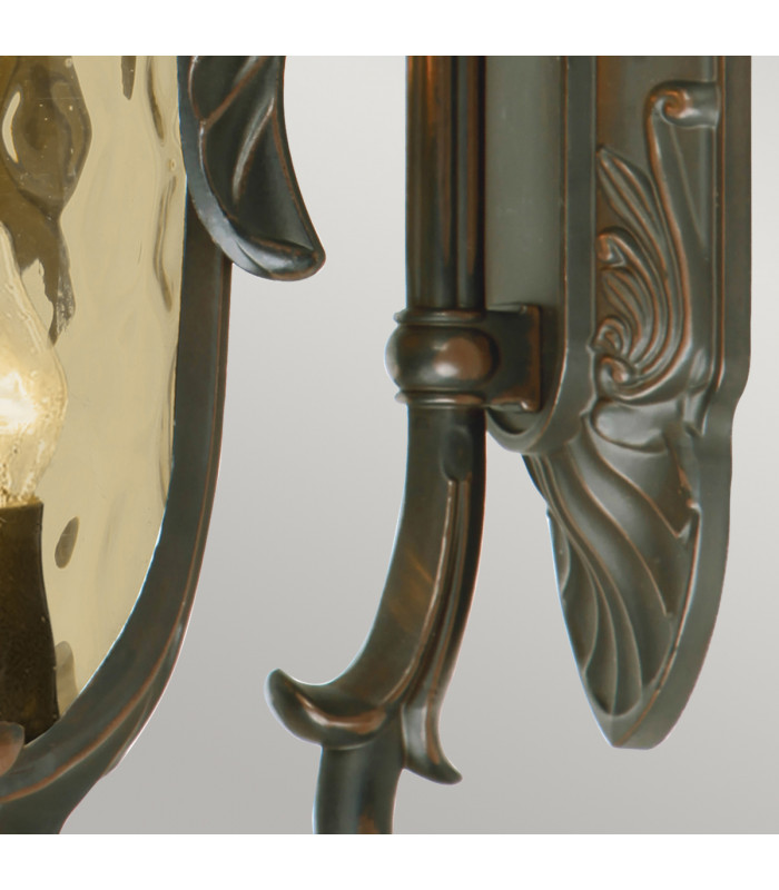 Philadelphia 3 Light Outdoor Large Wall Lantern Light Old Bronze IP44 E14-4