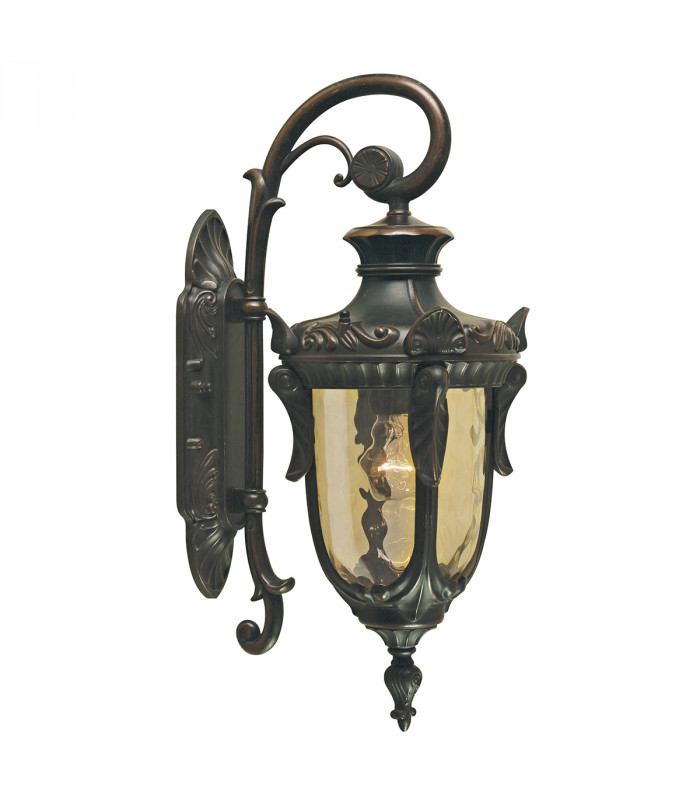 Philadelphia 1 Light Outdoor Medium Wall Lantern Light Old Bronze IP44 E27-1
