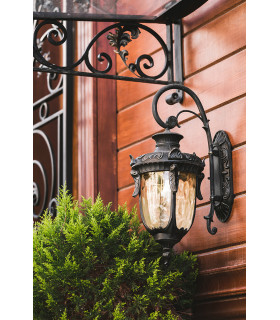Philadelphia 1 Light Outdoor Medium Wall Lantern Light Old Bronze IP44 E27-2