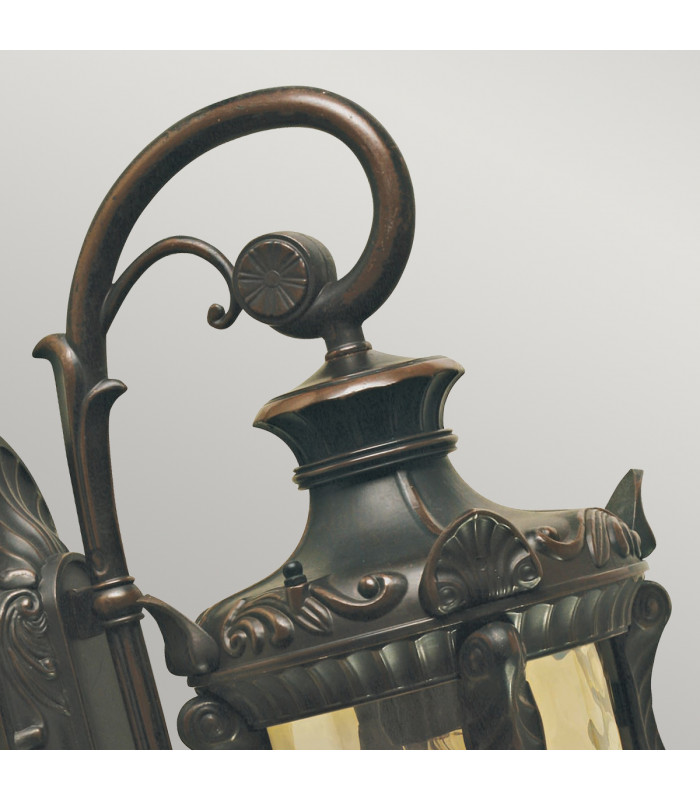 Philadelphia 1 Light Outdoor Medium Wall Lantern Light Old Bronze IP44 E27-3