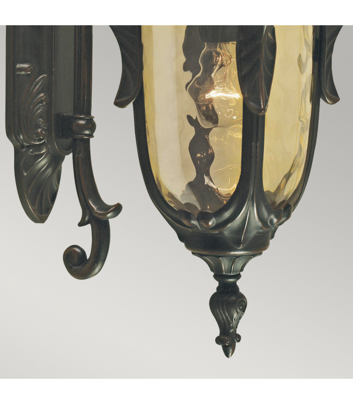 Philadelphia 1 Light Outdoor Medium Wall Lantern Light Old Bronze IP44 E27-5