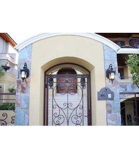 Philadelphia 1 Light Outdoor Small Wall Lantern Light Old Bronze IP44 E27-2