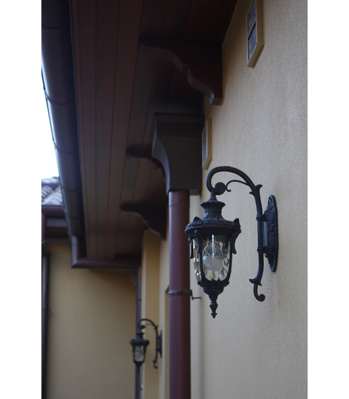 Philadelphia 1 Light Outdoor Small Wall Lantern Light Old Bronze IP44 E27-4