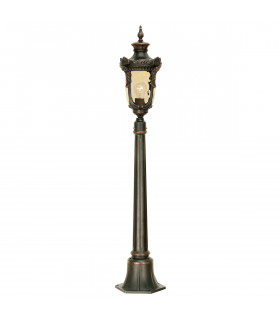 Philadelphia 1 Light Medium Outdoor Bollard Lantern Old Bronze IP44 E27-1