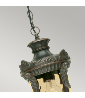 Philadelphia 1 Light Medium Outdoor Ceiling Chain Lantern Old Bronze IP44 E27-2