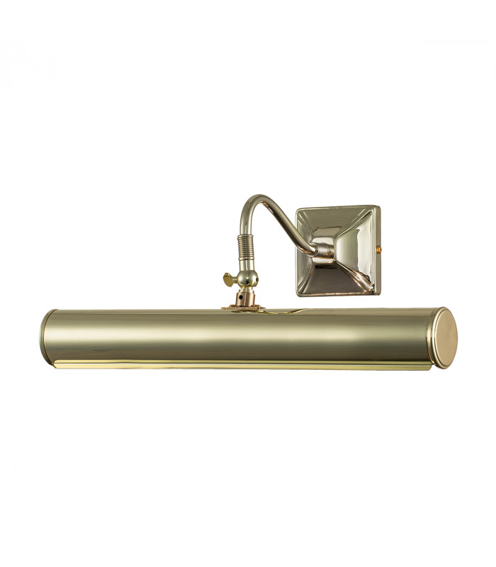 Picture Light 2 Light Large Picture Wall Light Polished Brass E14-1