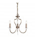Pimlico Chandelier 3 Light Dark Bronze Finish E14