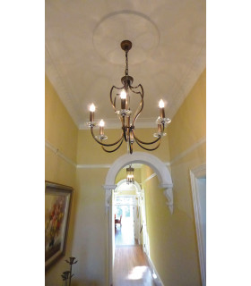 Pimlico 6 Light Chandelier Dark Bronze Finish E14-2