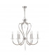 Pimlico 6 Light Chandelier Polished Nickel Finish E14