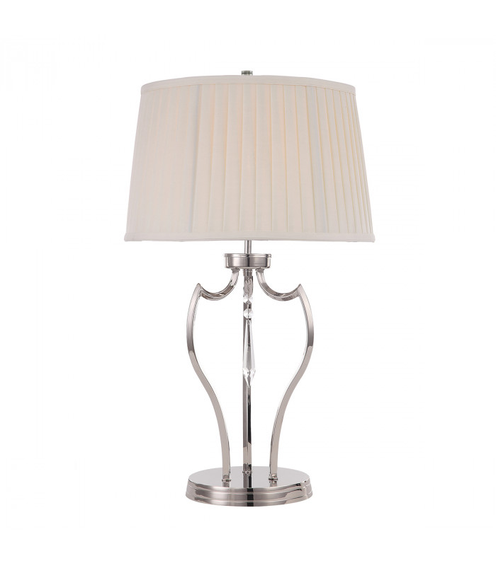 Pimlico 1 Light Table Lamp Polished Nickel E27