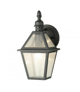 Polruan 1 Light Outdoor Wall Lantern Light Black IP44 E27-1