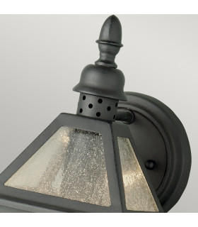 Polruan 1 Light Outdoor Wall Lantern Light Black IP44 E27-2