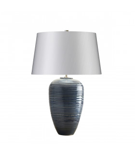 Poseidon 1 Light Table Lamp - Blue Glaze Finish E27