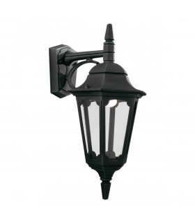 Parish 1 Light Outdoor Wall Lantern Light Black IP44 E27-1