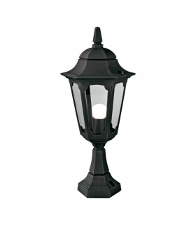 Parish 1 Light Outdoor Pedestal Lantern Black IP44 E27-1