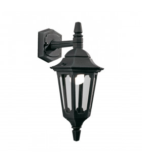 Parish 1 Light Outdoor Wall Lantern Light Black IP44 E27-1