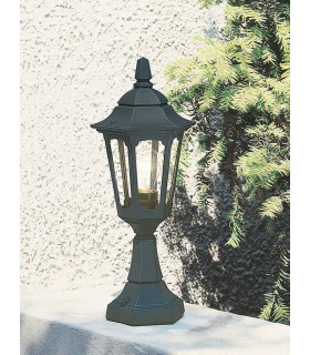 Parish 1 Light Outdoor Pedestal Lantern Black IP44 E27-2