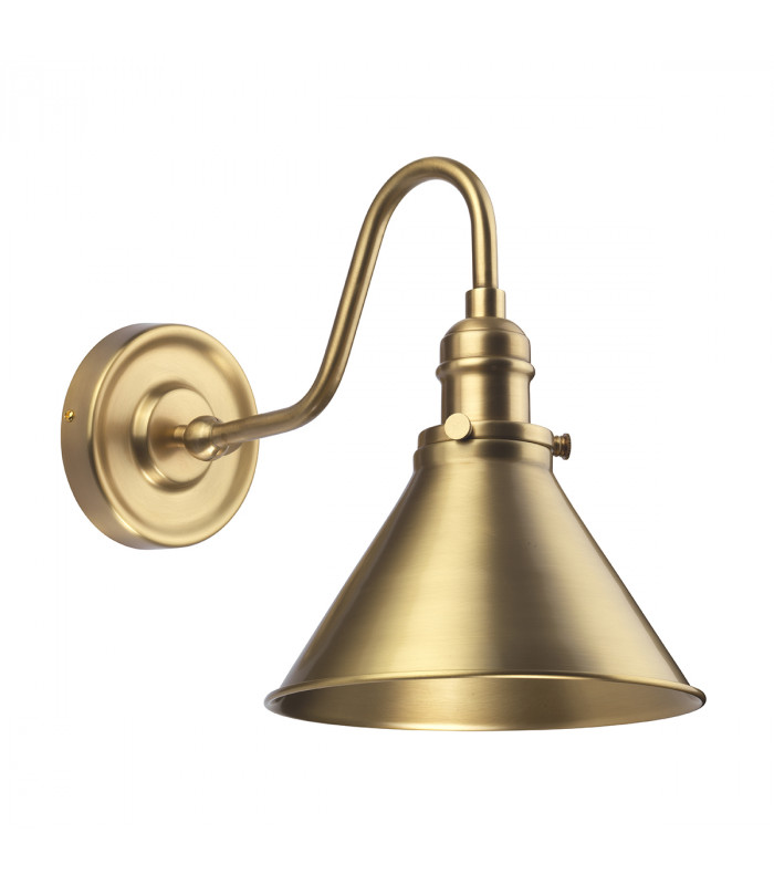Provence 1 Light Indoor Dome Wall Light Aged Brass E27-1
