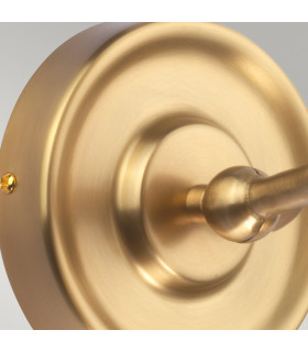 Provence 1 Light Indoor Dome Wall Light Aged Brass E27-2