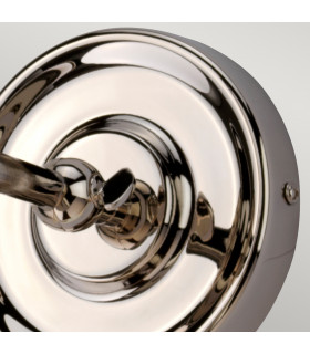 Provence 1 Light Indoor Dome Wall Light Polished Nickel E27-2