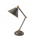 Provence Element 1 Light Table Lamp Grey Aged Brass E27-1