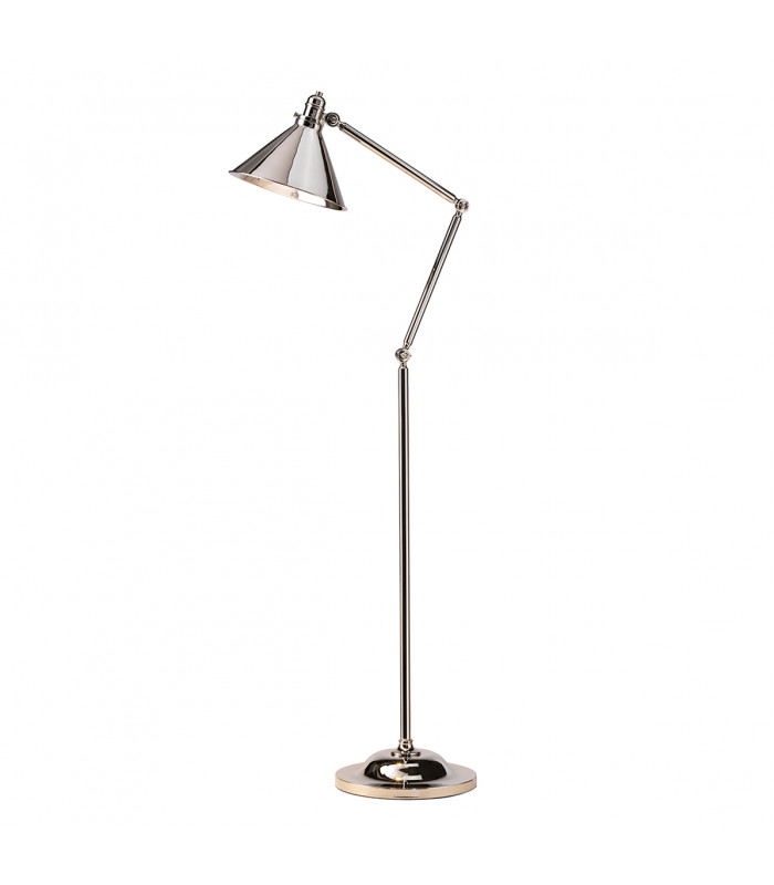 Provence 1 Light Floor Lamp Polished Nickel E27-1