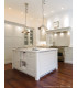 Provence 1 Light Dome Ceiling Pendant Polished Nickel E27-2