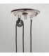 Provence 1 Light Dome Ceiling Pendant Polished Nickel E27-3